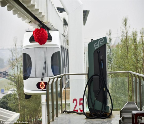 “بالصور” دخول مسار القطارات المعلقة بمقاطعة “تشينجدو” الصينية الخدمة بشكل تجريبي