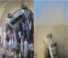 “فيديو” شاهد ممارسة خليجي لرياضة التطعيس بأحد الصحاري تنتهي بمأساة