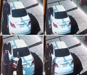 “فيديو” شاهد شاباً يعتدي على عامل في محطة بنزين بالضرب