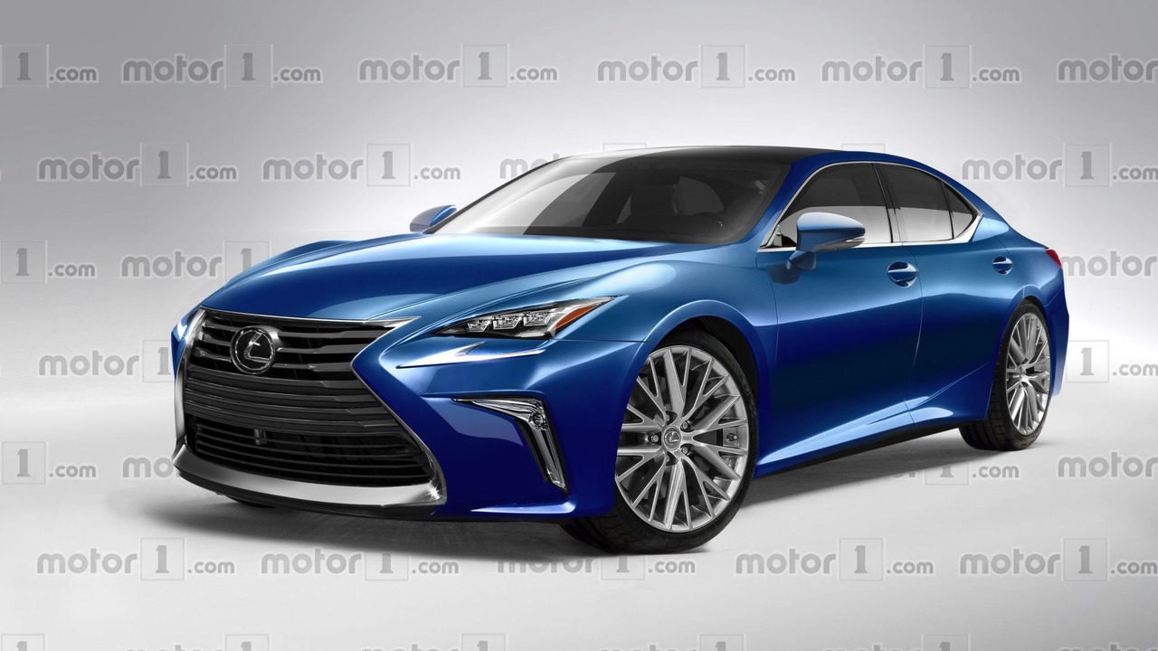 “صورة افتراضية” للكزس إل إس الجديدة كليا 2018 قبيل تدشينها بديترويت Lexus LS