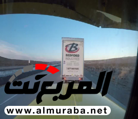 “فيديو” شاهد حادث اصطدام خلفي بين شاحنتين