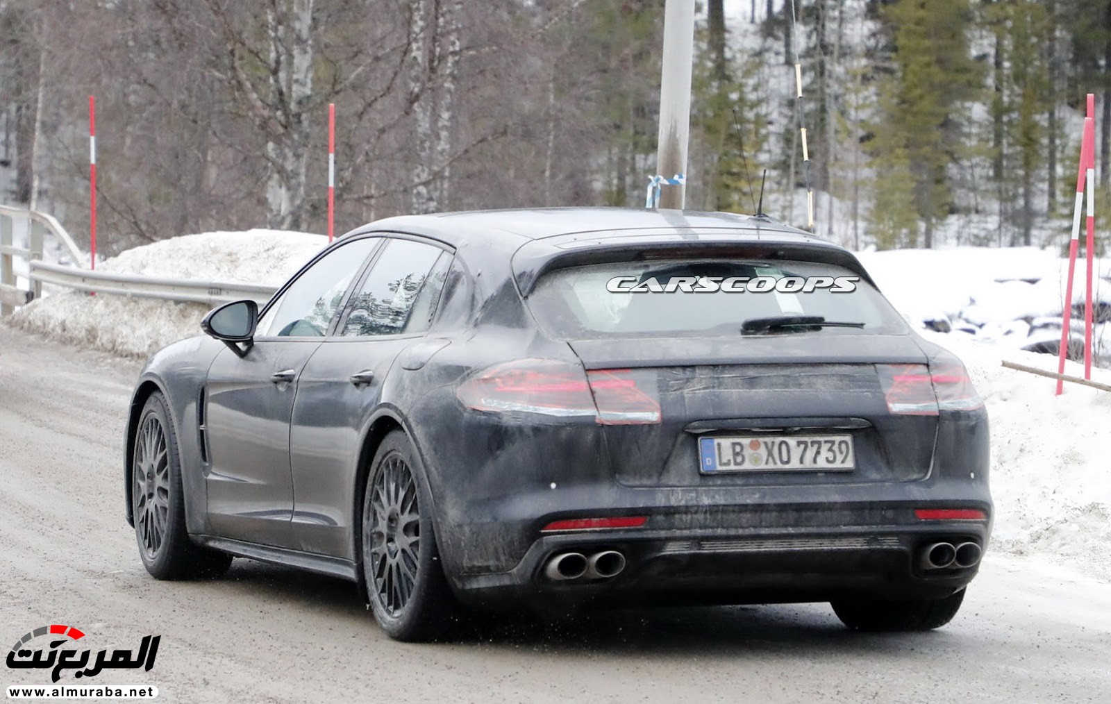 "صور تجسسية" أثناء اختبار "بورش" باناميرا سبورت توريزمو 2018 ذات المكونات الهجينة قُبيل تدشينها بجنيف Porsche 2