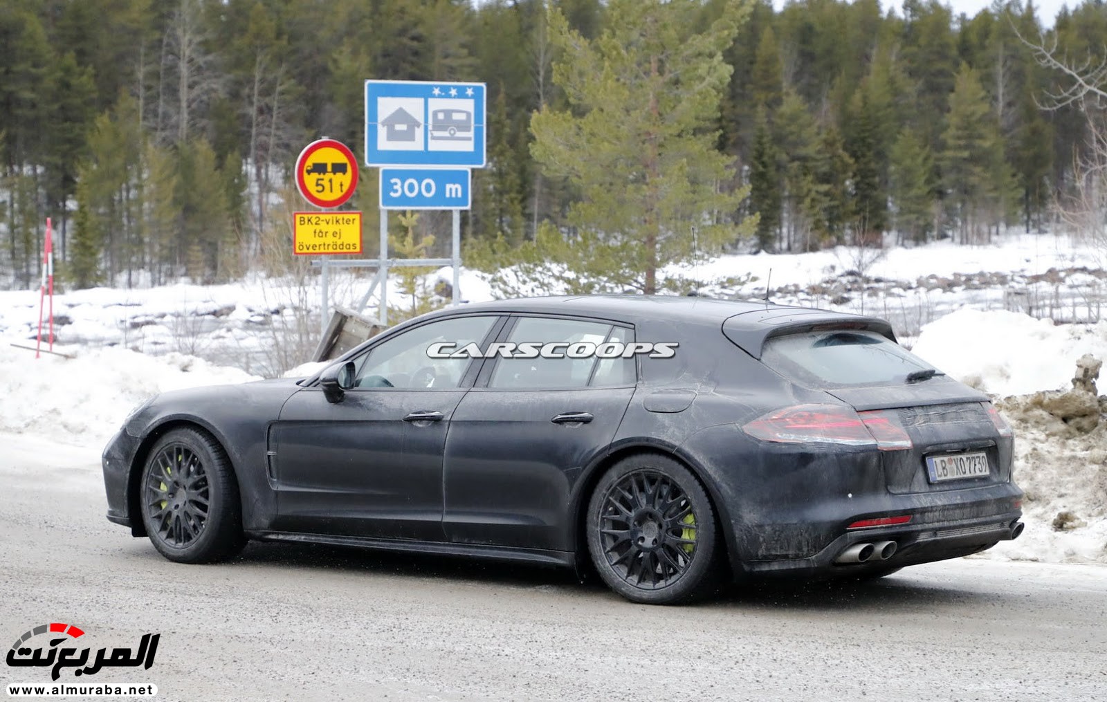 "صور تجسسية" أثناء اختبار "بورش" باناميرا سبورت توريزمو 2018 ذات المكونات الهجينة قُبيل تدشينها بجنيف Porsche 5