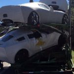 شاحنة نقل تتورط في حادث أثناء نقل وحدات جديدة من الكورفيت Z06 بالولايات المتحدة Corvette شاحنة نقل تتورط في حادث أثناء نقل وحدات جديدة من الكورفيت Z06 بالولايات المتحدة Corvette 2