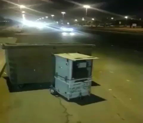 “فيديو” شاهد وضع كاميرا ساهر خلف صندوق للنفايات بأحد شوارع المملكة