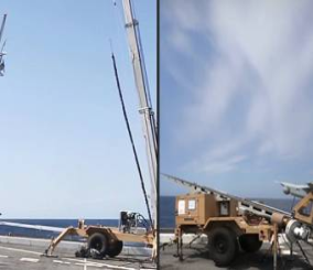 “فيديو” شاهد كيف تقلع وتهبط طائرات الاستطلاع بدون طيار على السفن الحربية