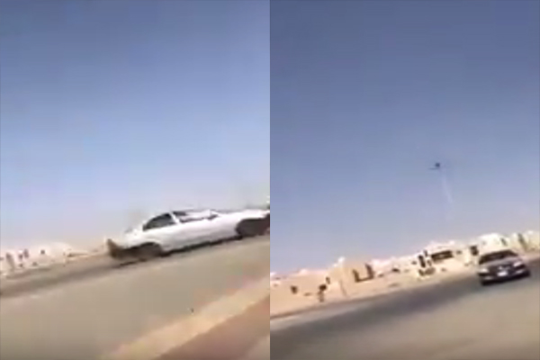 “فيديو” شاهد مفحط يهاجم فتاة سعودية تسير على أقدامها ويعرّض حياتها للخطر