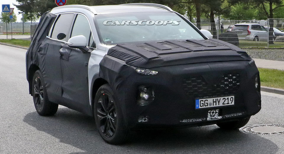 “هيونداي سانتا في 2019” تُرصد أثناء اختبارها بتغييرات ثورية في تصميمها