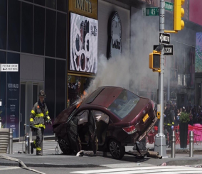 “فيديو”شاهد لحظة القبض على منفذ عملية الدهس في تايمز سكوير في نيويورك