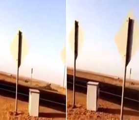 “فيديو” شاهد ماذا فعل مجهول ليوهم عابري الطريق بأنه كاميرا ساهر