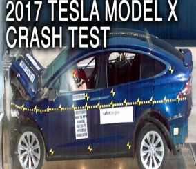“فيديو” شاهد تسلا موديل اكس 2017 تخضع لاختبارات تصادم NHTSA