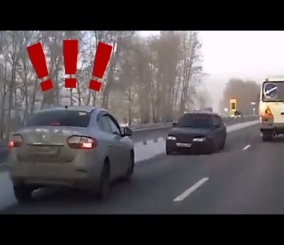 “فيديو”شاهد مطاردة سارق تنتهي بحادث سير في تقاطع طرق في روسيا