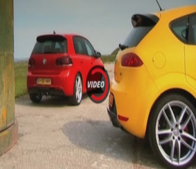 “فيديو” شاهد تحدي السرعة بين فولكسفاجن Golf و سيات ليون كوبرا R