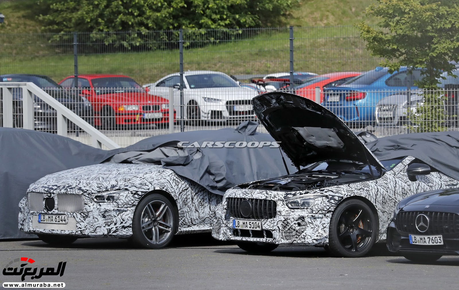 مرسيدس GT4 AMG تنكشف مقصورتها ومحركها أثناء اختبارها 4