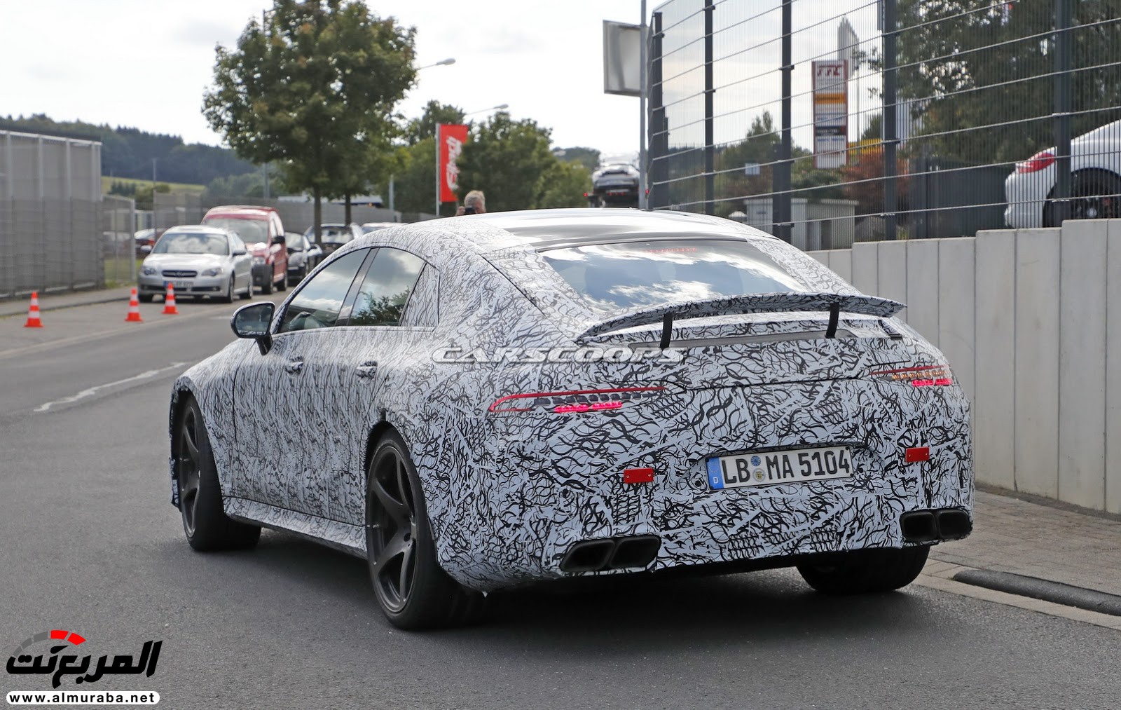 مرسيدس GT4 AMG تنكشف مقصورتها ومحركها أثناء اختبارها 14