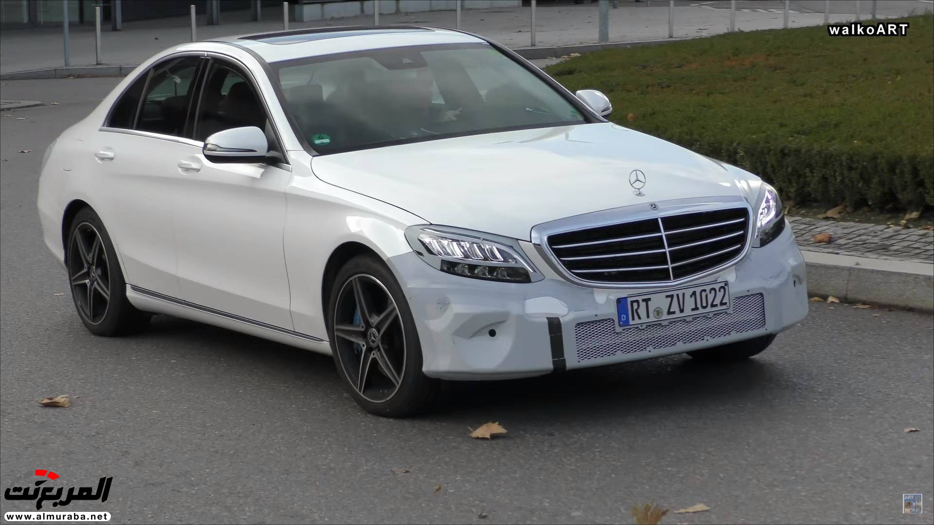 "بالفيديو والصور" مرسيدس C-Class 2019 تظهر أثناء الاختبارات بمصابيح متطورة 4