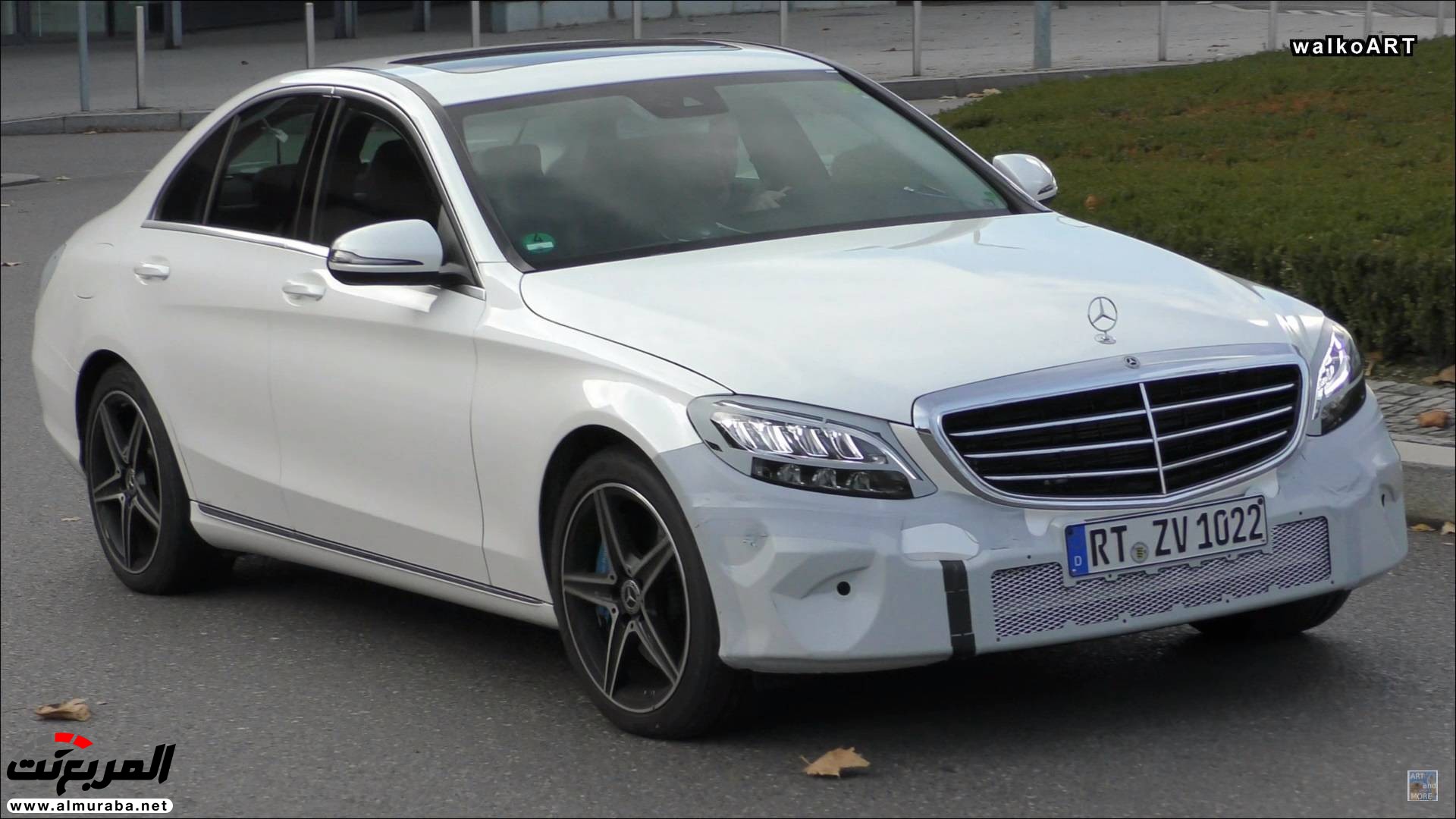 "بالفيديو والصور" مرسيدس C-Class 2019 تظهر أثناء الاختبارات بمصابيح متطورة 6