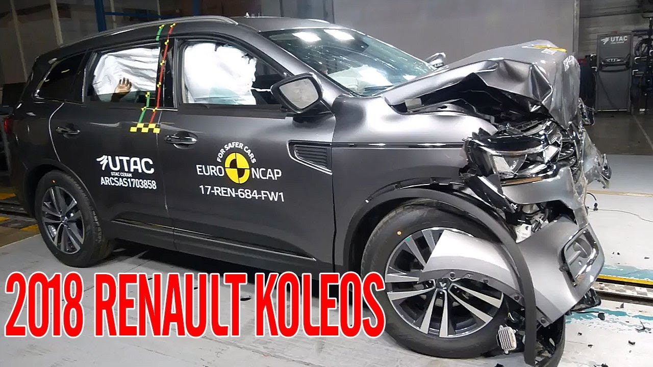 “فيديو” شاهد سيارة رينو كوليوس 2018 خلال اختبار التصادم 2018 Renault Koleos