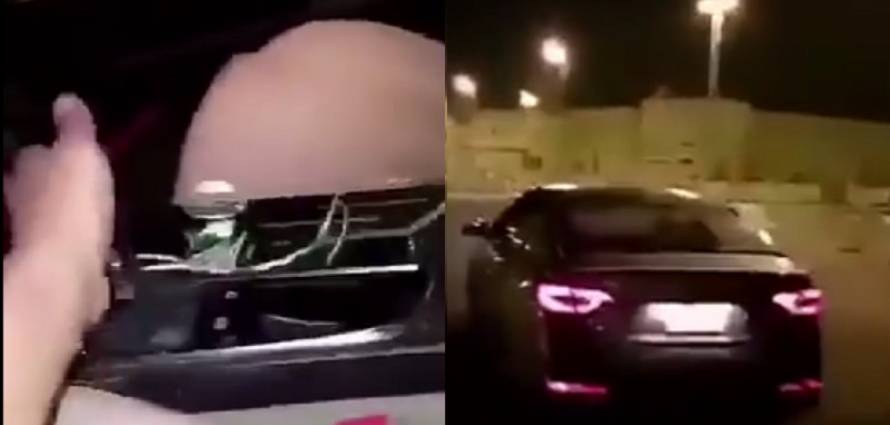 “بالفيديو” شاهد رجل يتعمد تحطيم سيارته والسبب غامض
