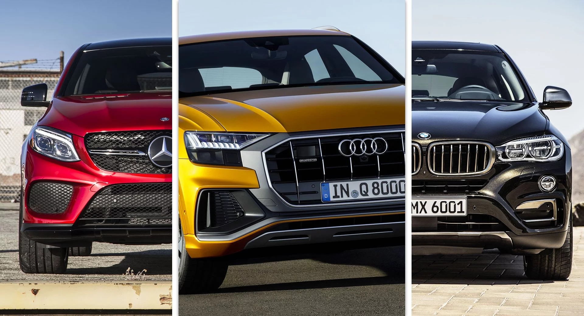 “بالصور” مقارنة بين أودي Q8 وبي إم دبليو X6 ومرسيدس GLE كوبيه وأبرز الاختلافات