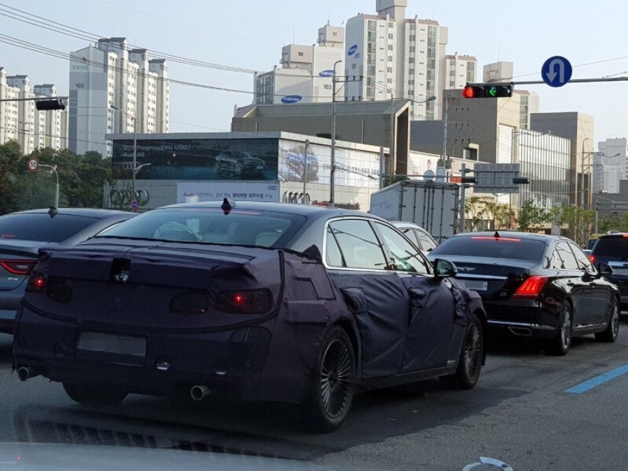 جينيسيس G90 موديل 2019 الجديد يظهر أثناء الاختبار+الشكل المتوقع ومعلومات 1