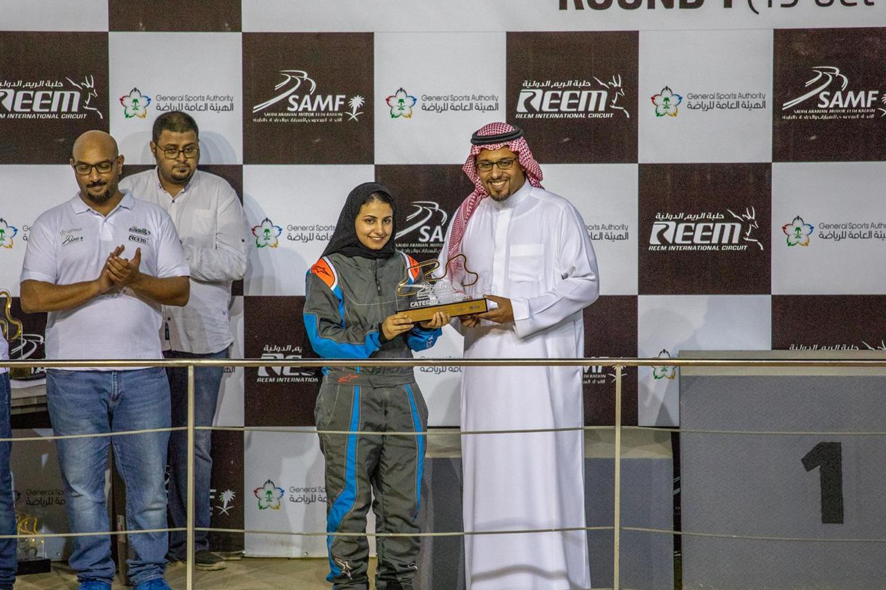 أمجاد العمري تخطف المركز الأول في سباق كسر الزمن السعودية في جولتها الأولى