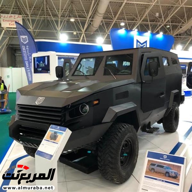 "بالصور" ظهور عربات مصفحة ومسلحة في المعرض السعودي SNSR 7