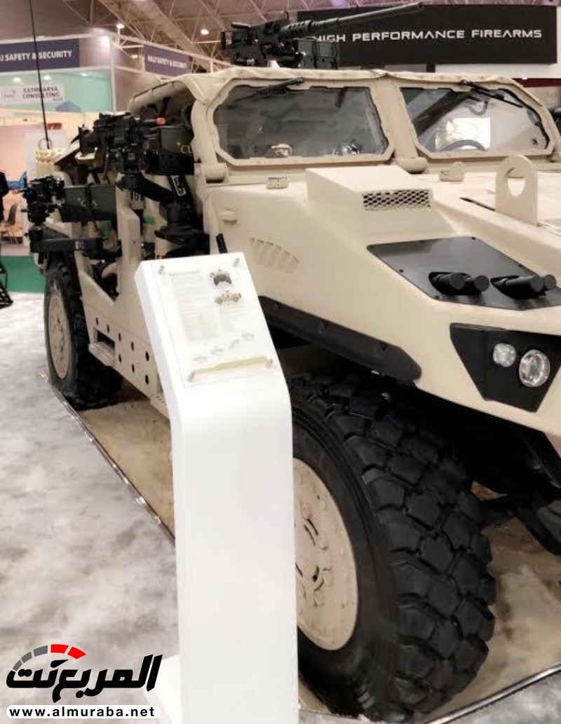 "بالصور" ظهور عربات مصفحة ومسلحة في المعرض السعودي SNSR 9