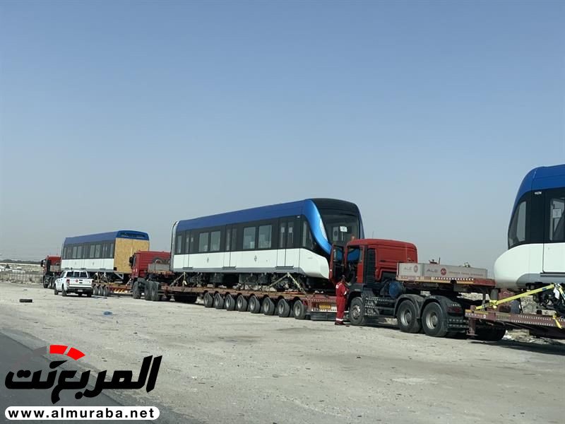 "بالصور" وصول عربات المسار الأزرق الخاص بقطار الرياض للدمام 3