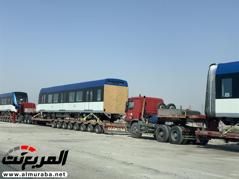 "بالصور" وصول عربات المسار الأزرق الخاص بقطار الرياض للدمام 4