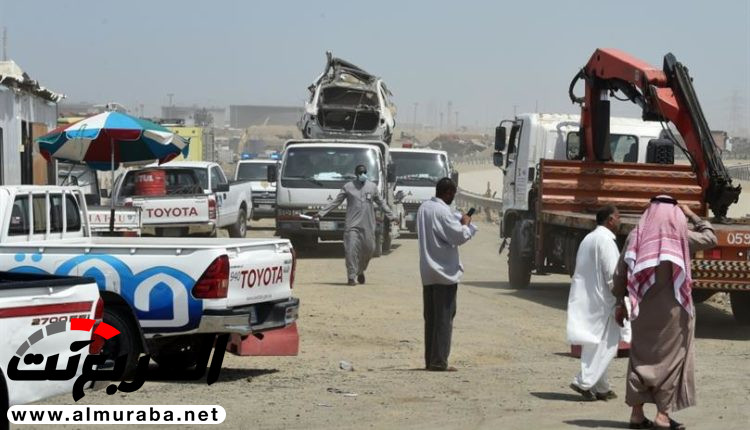 الانتهاء من كبس 40 ألف طن سيارات في جدة الانتهاء من كبس 40 ألف طن سيارات في جدة 3