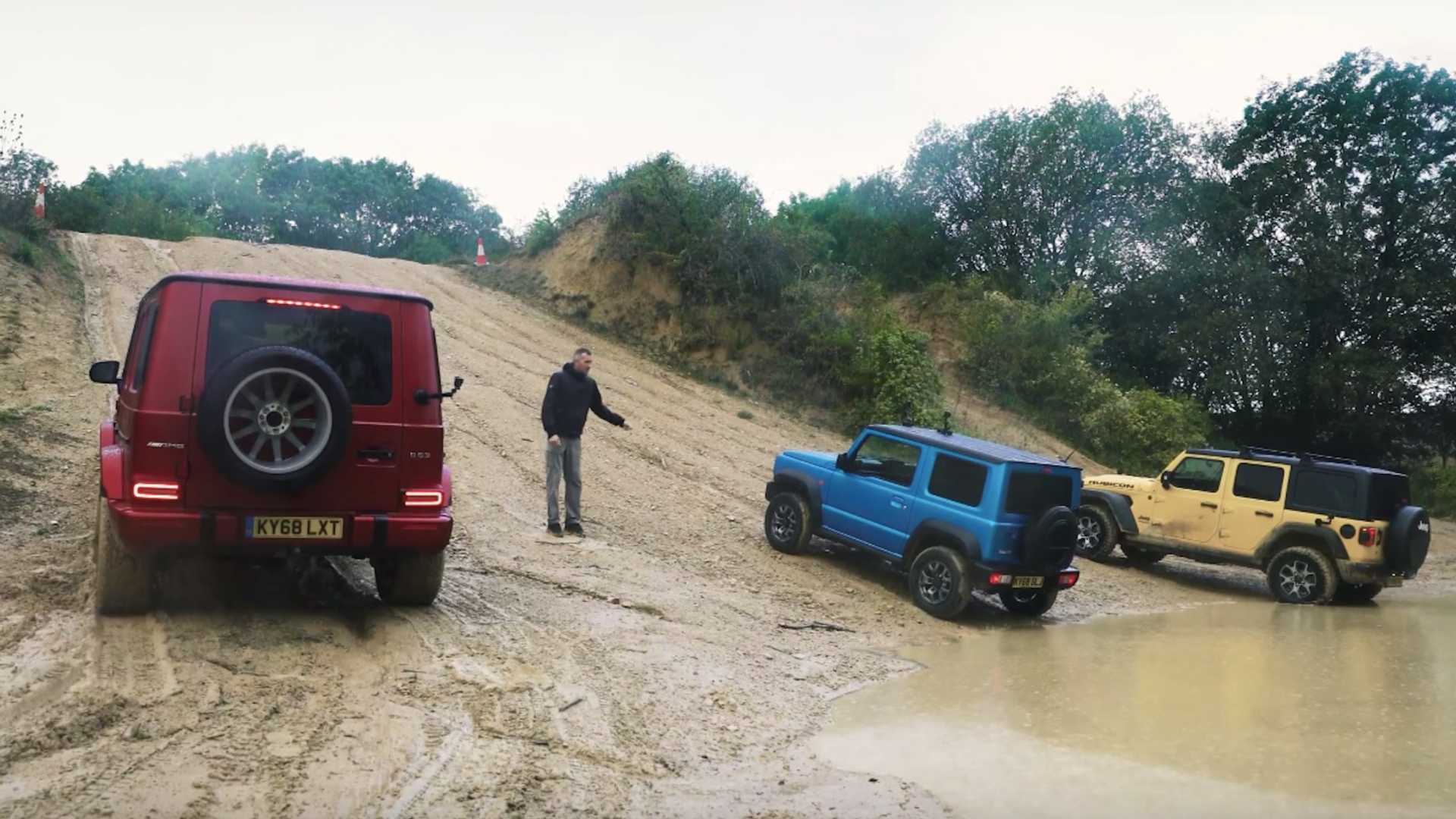 “بالفيديو” سباق تسارع لصعود التلال بين جيمني ورانجلر وAMG G63