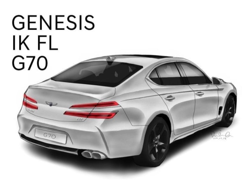 جينيسيس G70 فيس ليفت 2021 تظهر في تصميم تخيلي 2