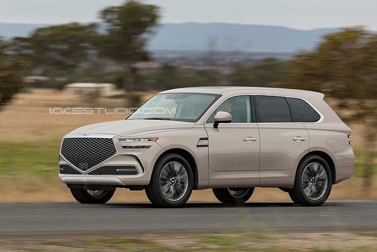 جينيسيس GV90 الرائدة تظهر في صورة توقعية
