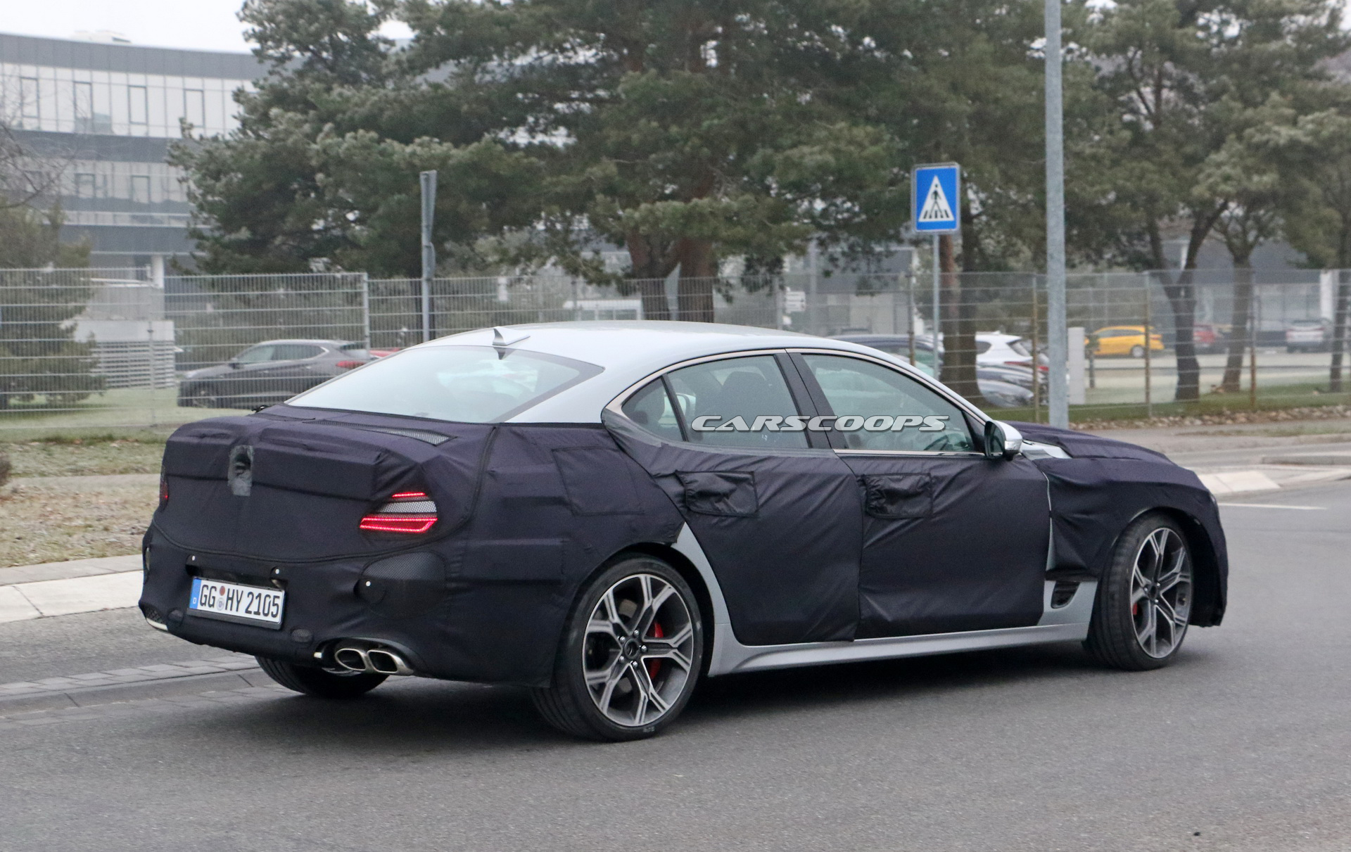 جينيسيس G70 2021 تظهر أثناء اختبارها+معلومات 4