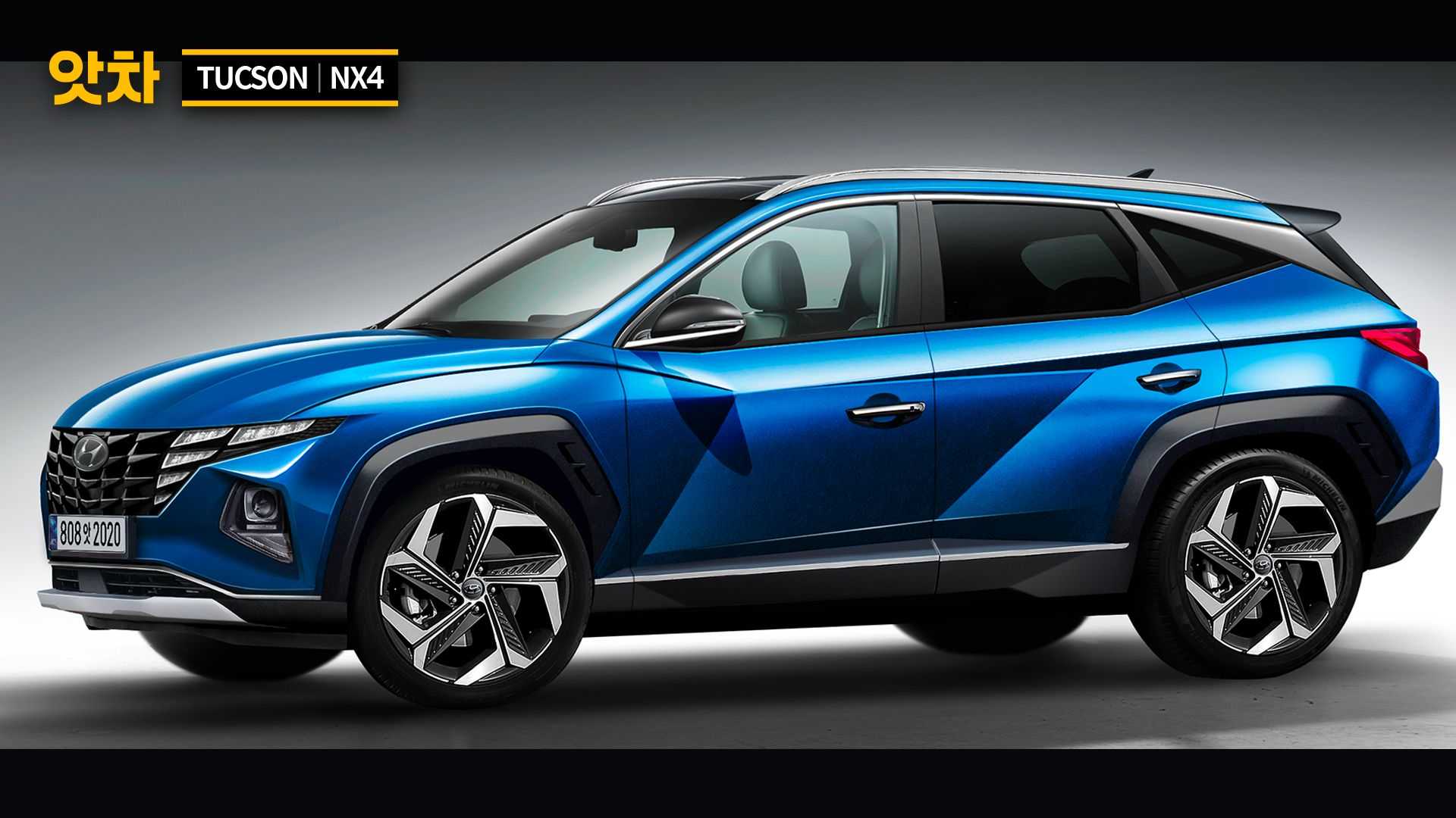 هيونداي توسان 2021 تظهر بأوضح تصميم توقعي