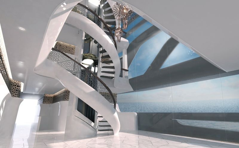 يخت بتصميم مستوحى من التراث الإسلامي ومسجد على سطحه يخت بتصميم مستوحى من التراث الإسلامي ومسجد على سطحه 1