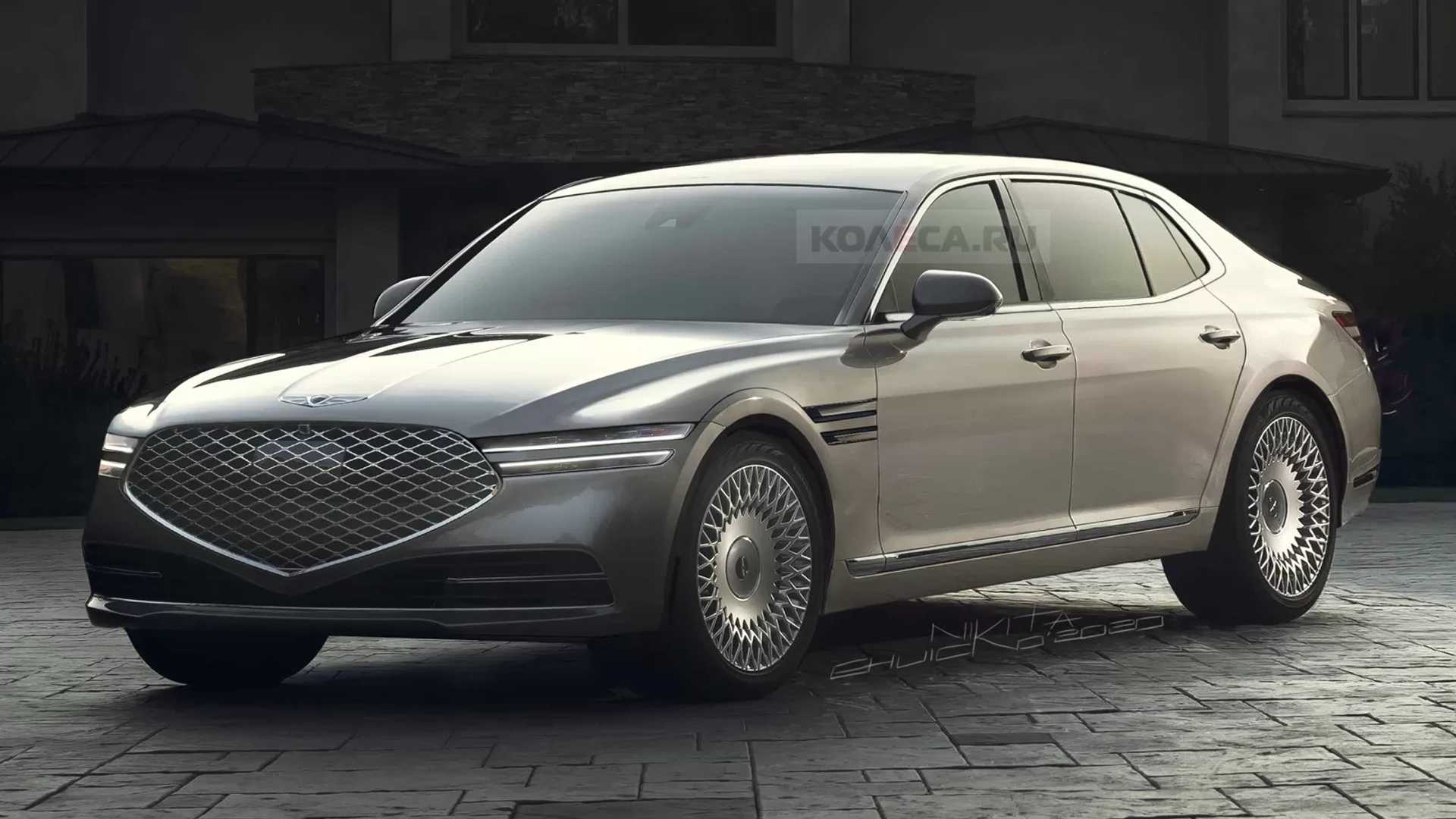 جينيسيس G90 2022 تظهر بالشكل التخيلي 6