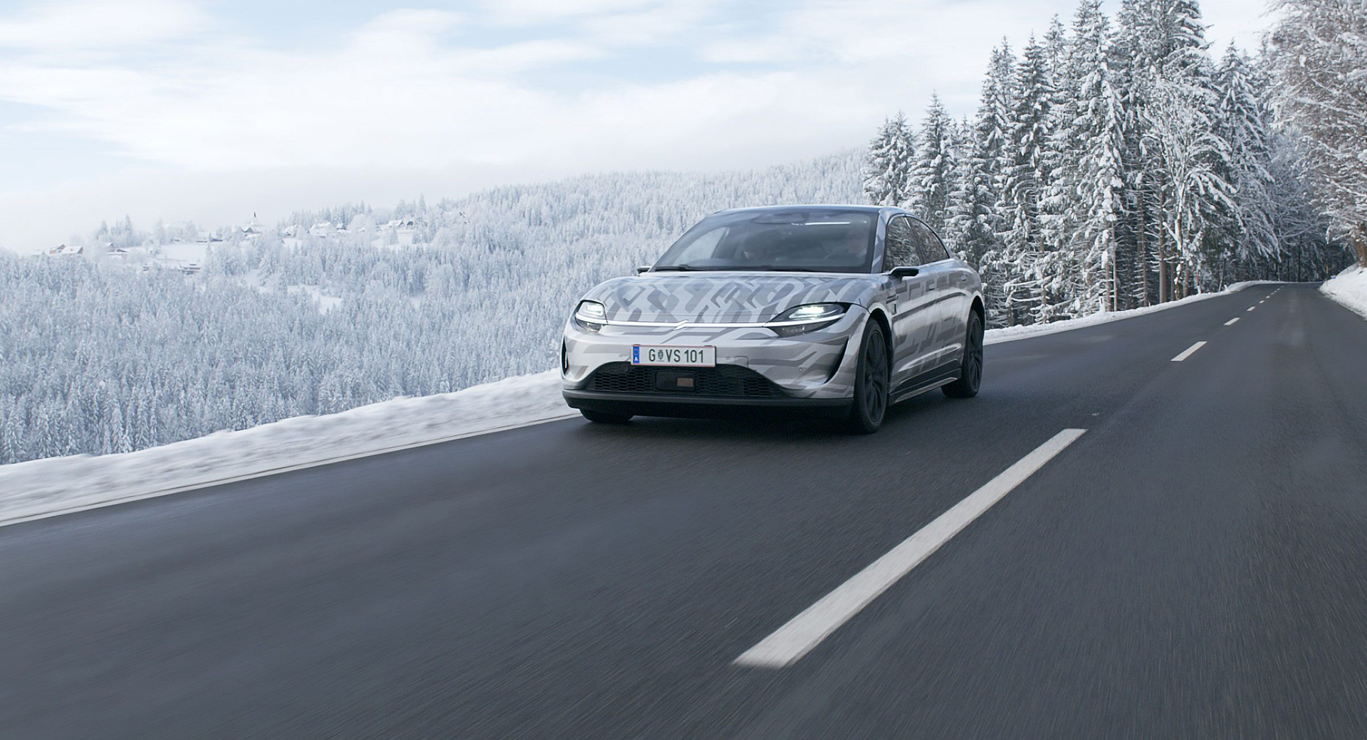 سوني تبدأ باختبار سيارتها فيجن S في الطرق العامة 11