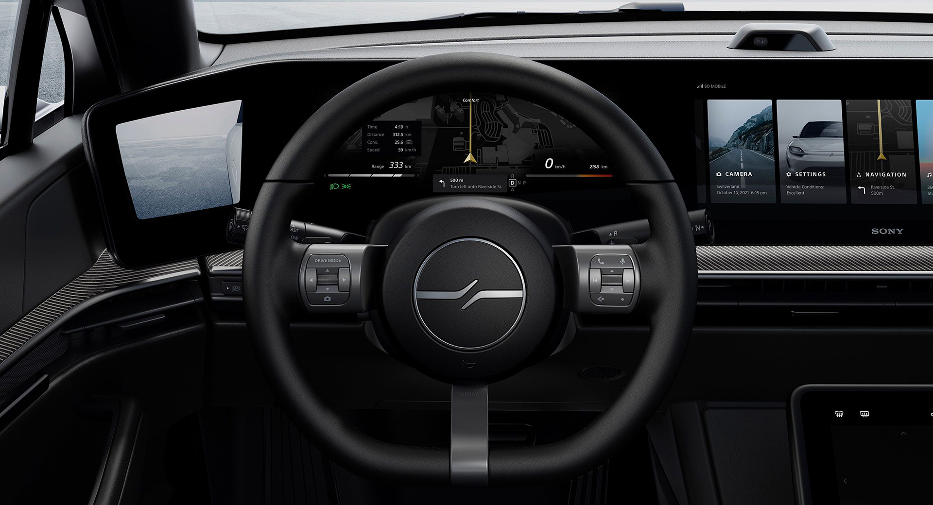 سوني تبدأ باختبار سيارتها فيجن S في الطرق العامة 8