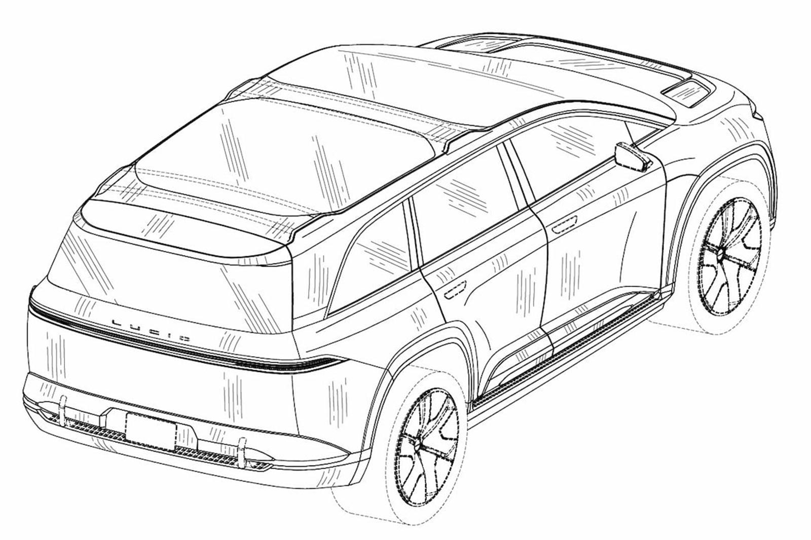 تسريب لوسيد جرافيتي SUV الكهربائية بقوة قصوى 1080 حصان 1