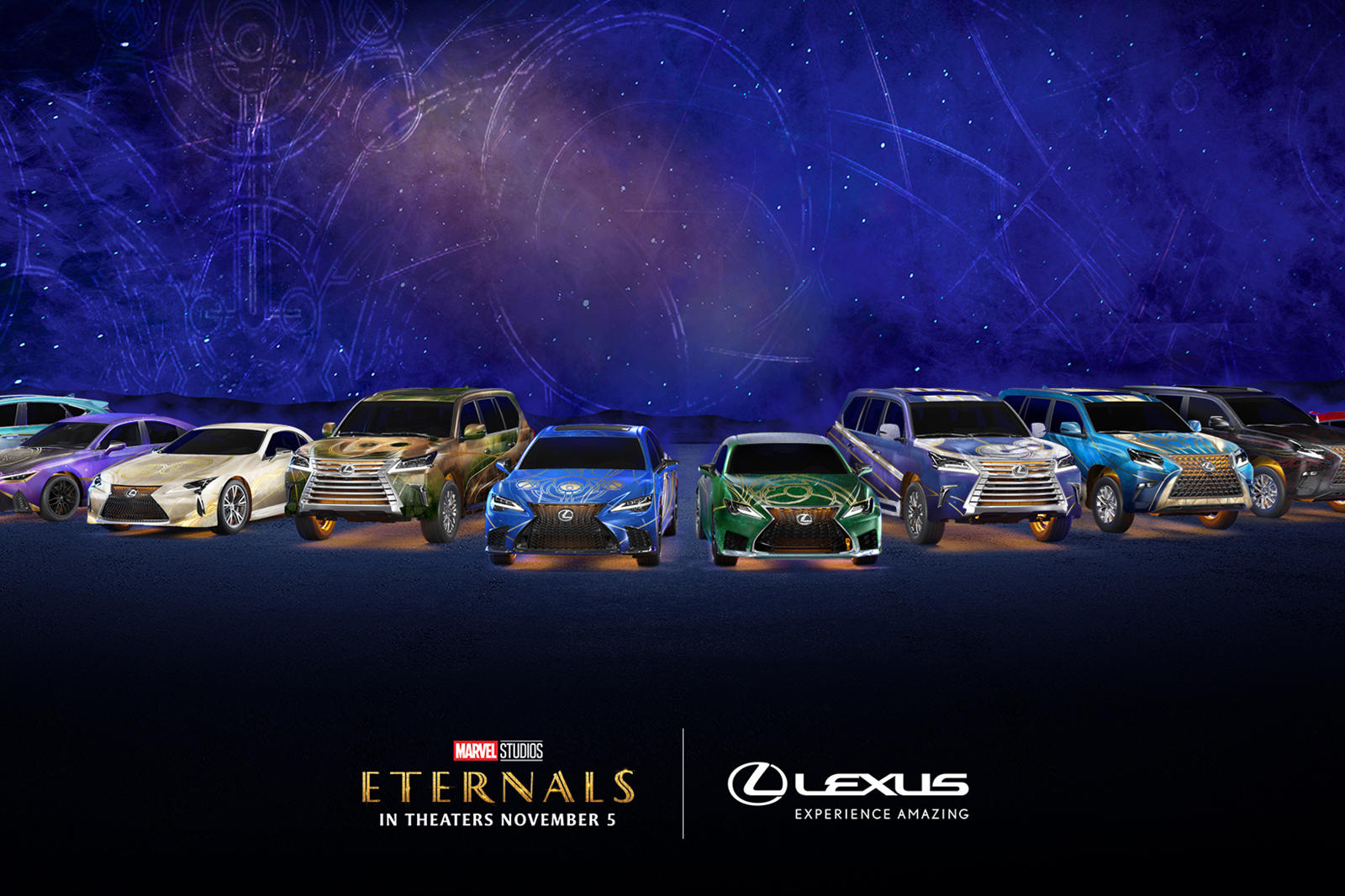 لكزس تكشف عن 10 إصدارات خاصة تجسد شخصيات فيلم Eternals لمارفل