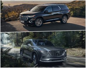 شيفروليه ترافرس نص فل ضد مازدا CX-9 فل كامل: سيارة عائلية من 3 صفوف شيفروليه ترافرس نص فل ضد مازدا CX-9 فل كامل: سيارة عائلية من 3 صفوف 2