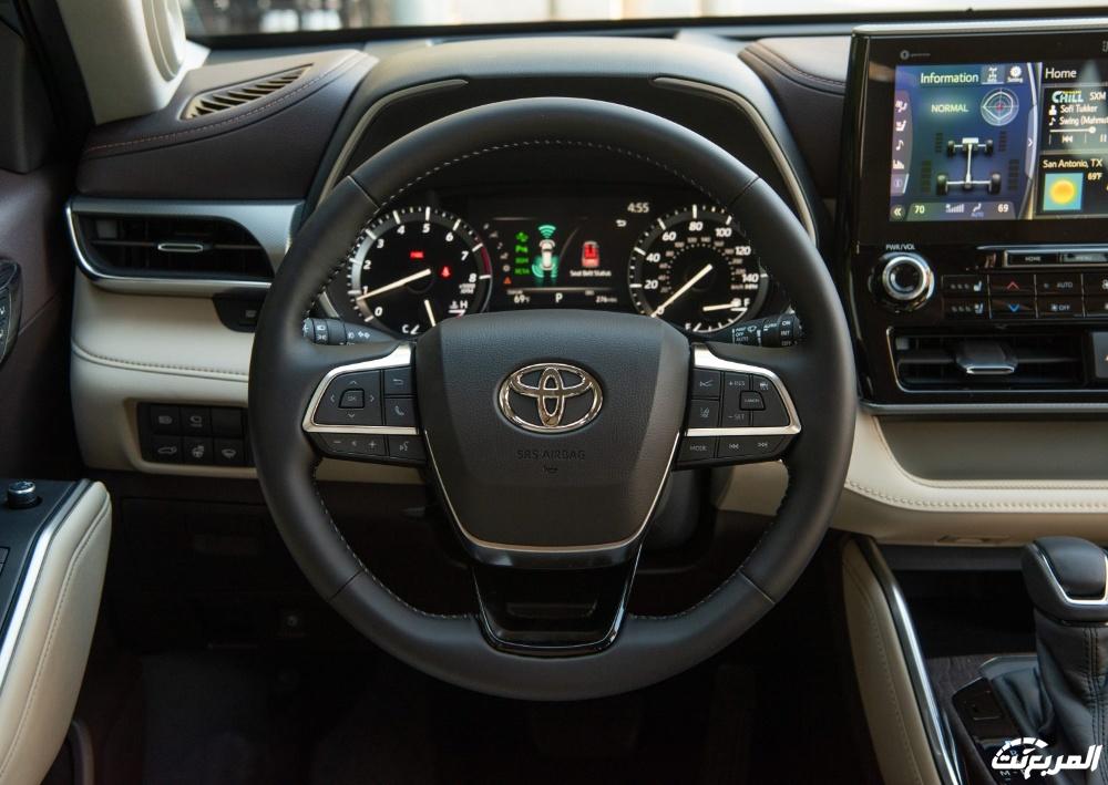 أداء تويوتا هايلاندر برونز إديشن 2023 في أرقام (مزايا وأسعار) كم قوة تويوتا هايلاندر هايبرد 2022