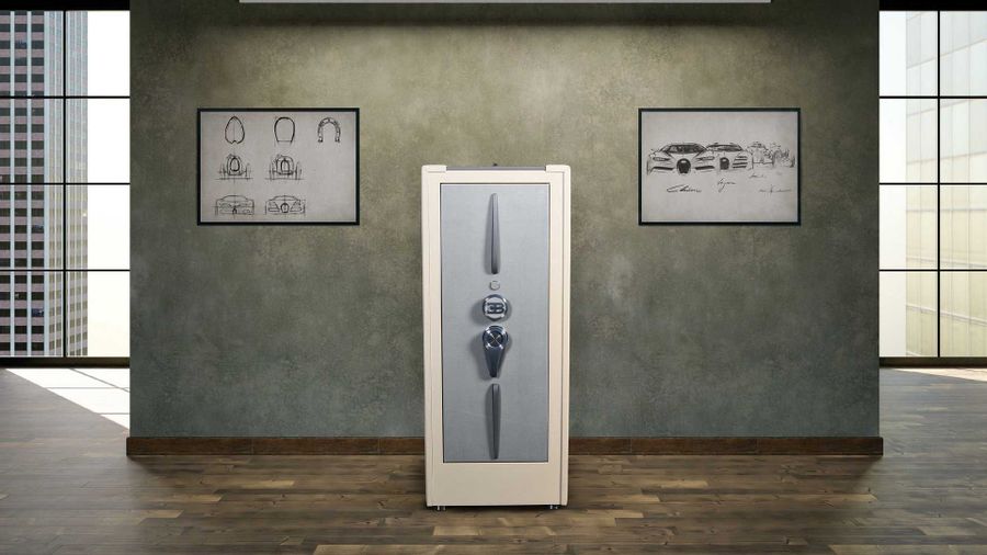 بوجاتي تكشف عن خزينة فولاذية فاخرة بتصميم مستوحى من سياراتها الكلاسيكية 5