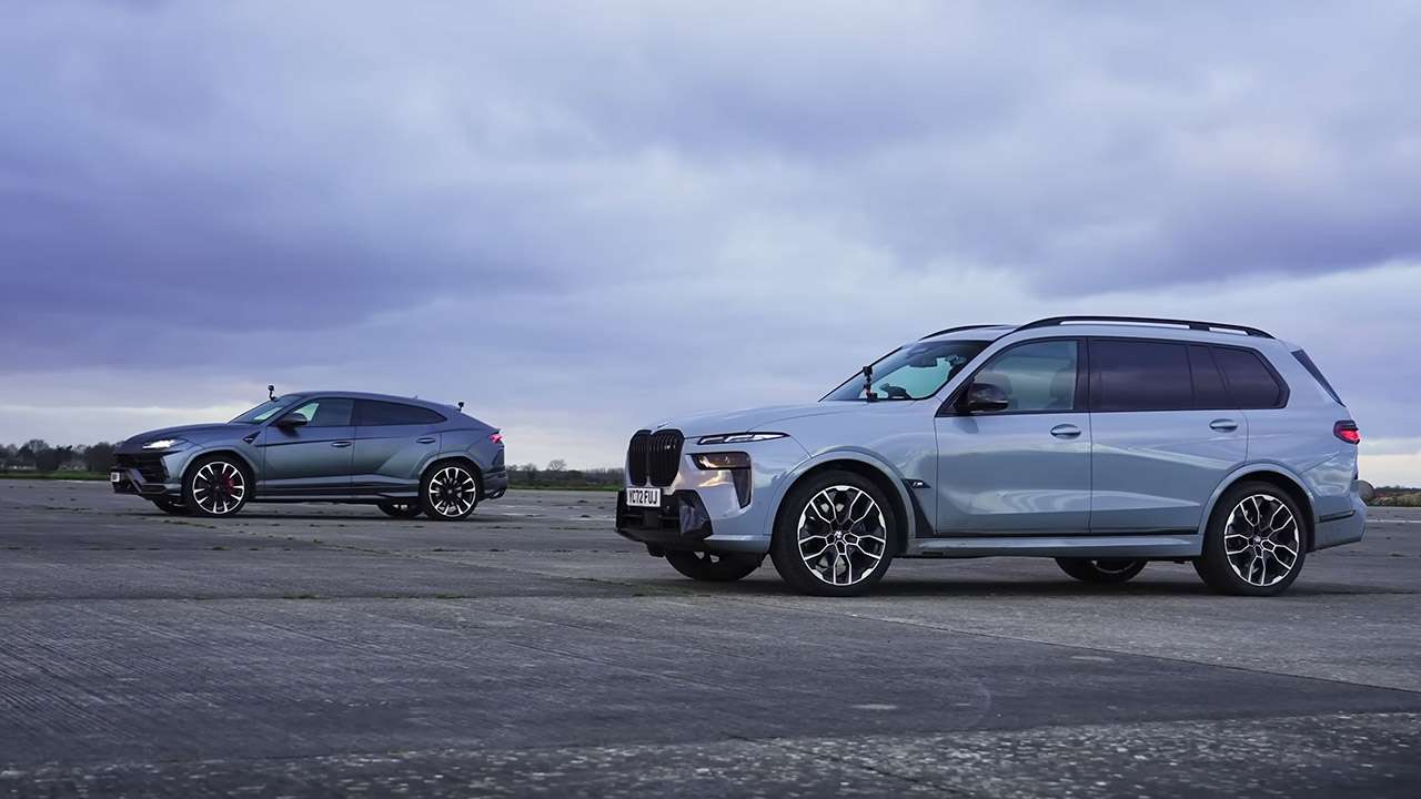 هل تصمد بي ام دبليو X7 أمام لامبورجيني اوروس في سباقات التسارع؟ بي ام دبليو X7 أمام لامبورجيني أوروس