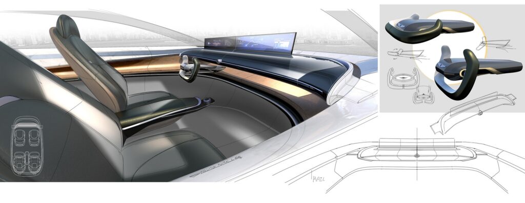 تصميم تخيلي لسيدان فاخرة من جينيسيس لمنافسة بنتلي ومايباخ جينيسيس x سيدان الاختبارية
