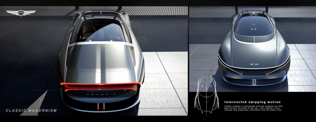 تصميم تخيلي لسيدان فاخرة من جينيسيس لمنافسة بنتلي ومايباخ جينيسيس x سيدان الاختبارية