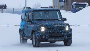 مرسيدس جي كلاس الكهربائية EQG تظهر أثناء الاختبارات الشتوية لأول مرة مرسيدس جي كلاس الكهربائية EQG تظهر أثناء الاختبارات الشتوية لأول مرة 2