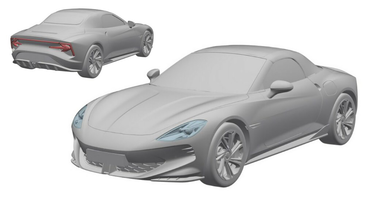 ام جي سيبرستير رودستر الإنتاجية الجديدة كلياً تظهر في صورة تجسسية للمرة الأولى ام جي سيبرستير